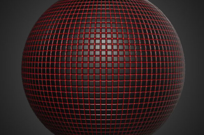Plastic-Grid-material-free-PBR-texture-generator-substance-SBSAR-free-download