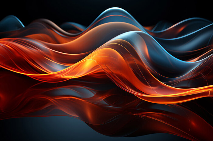 Abstract wallpaper smooth curves and flowing HD 4K background for Desktop and Phone free download