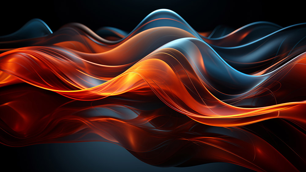 Abstract wallpaper smooth curves and flowing HD 4K background for Desktop and Phone free download