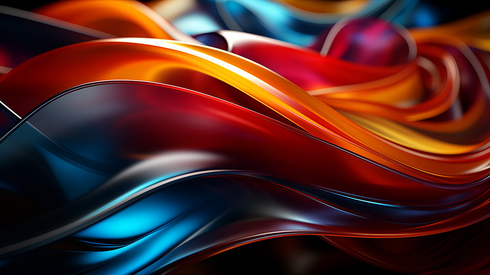 Abstract colorful waves wallpaper Ultra HD 4K background for Desktop and Phone free download