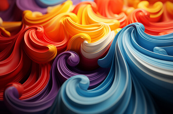 Abstract dynamic colorful shapes wallpaper HD 4K background for Desktop and Phone free download
