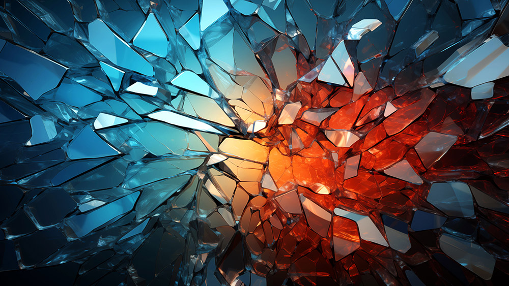 Abstract wallpaper broken glass effect HD 4K background for Desktop and Phone free download