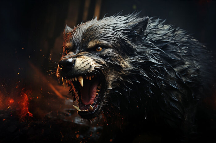 dangerous wolf dog ultra HD 4K wallpaper background for Desktop laptop iphone and Phone free download