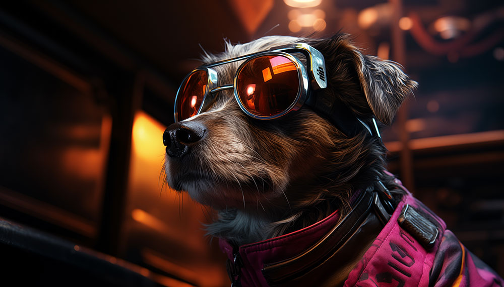 pilot dog ultra HD 4K wallpaper background for Desktop and Phone free download