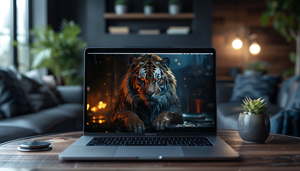 tiger at night ultra HD 4K wallpaper background for Desktop laptop iphone and Phone free download