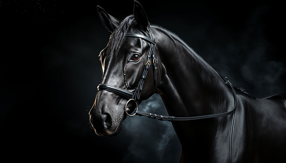 close-up black horse ultra HD 4K wallpaper background for Desktop laptop iphone and Phone free download