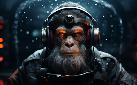 smart chimp ultra HD 4K wallpaper background for Desktop and Phone free download