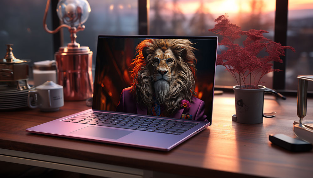 Lion in a suit ultra HD 4K wallpaper background for Desktop laptop iphone and Phone free download