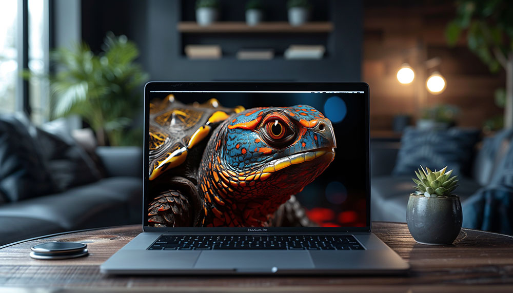 colorful turtle ultra HD 4K wallpaper background for Desktop and Phone free download