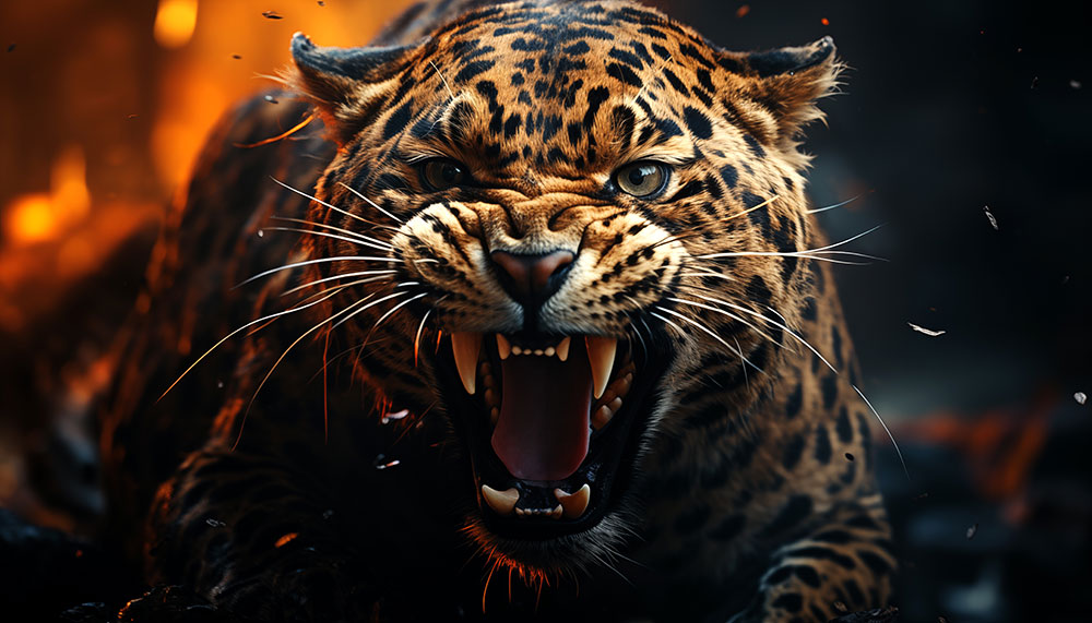 Angry leopard ultra HD 4K wallpaper background for Desktop laptop iphone and Phone free download