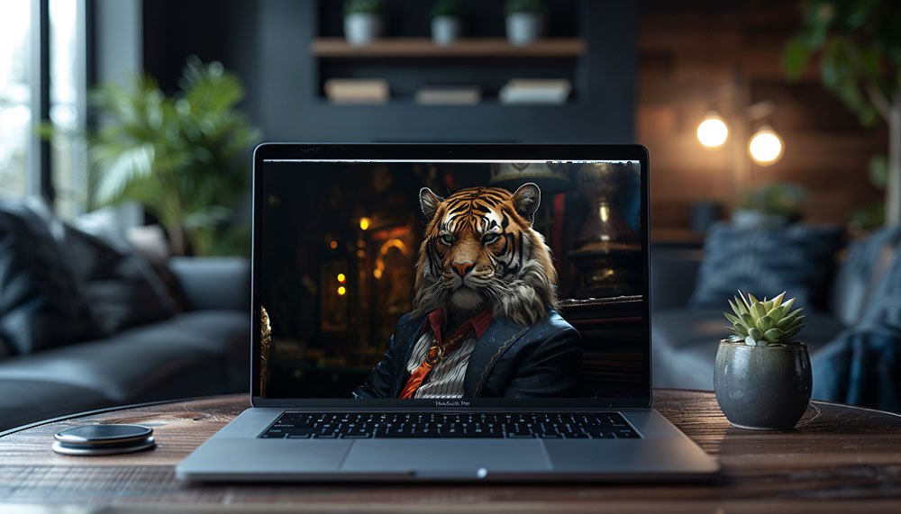Portrait of a tiger ultra HD 4K wallpaper background for Desktop laptop iphone and Phone free download
