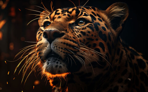 close-up of a leopard ultra HD 4K wallpaper background for Desktop laptop iphone and Phone free download