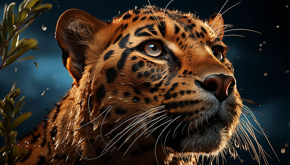 close-up of a leopard ultra HD 4K wallpaper background for Desktop and Phone free download