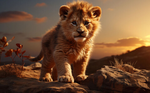 Baby lion cub ultra HD 4K wallpaper background for Desktop laptop iphone and Phone free download