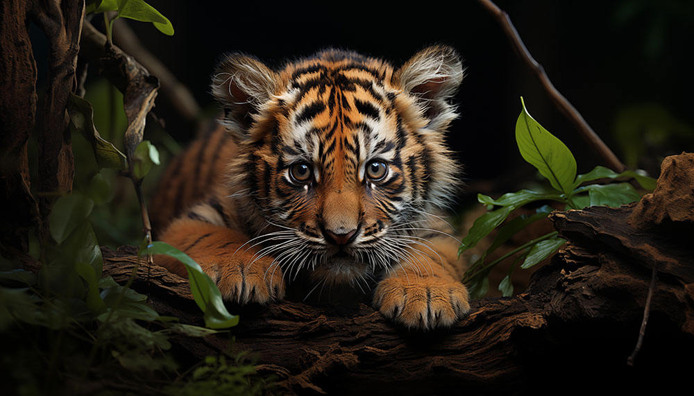baby tiger cub ultra HD 4K wallpaper background for Desktop laptop iphone and Phone free download