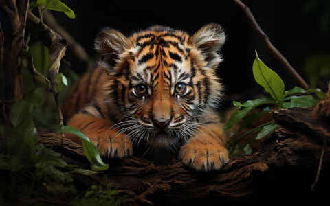 Tiger cub ultra HD 4K wallpaper background for Desktop laptop iphone and Phone free download