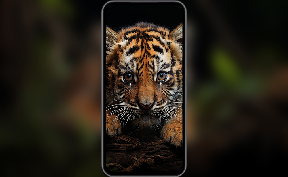 baby tiger cub ultra HD 4K wallpaper background for Desktop laptop iphone and Phone free download