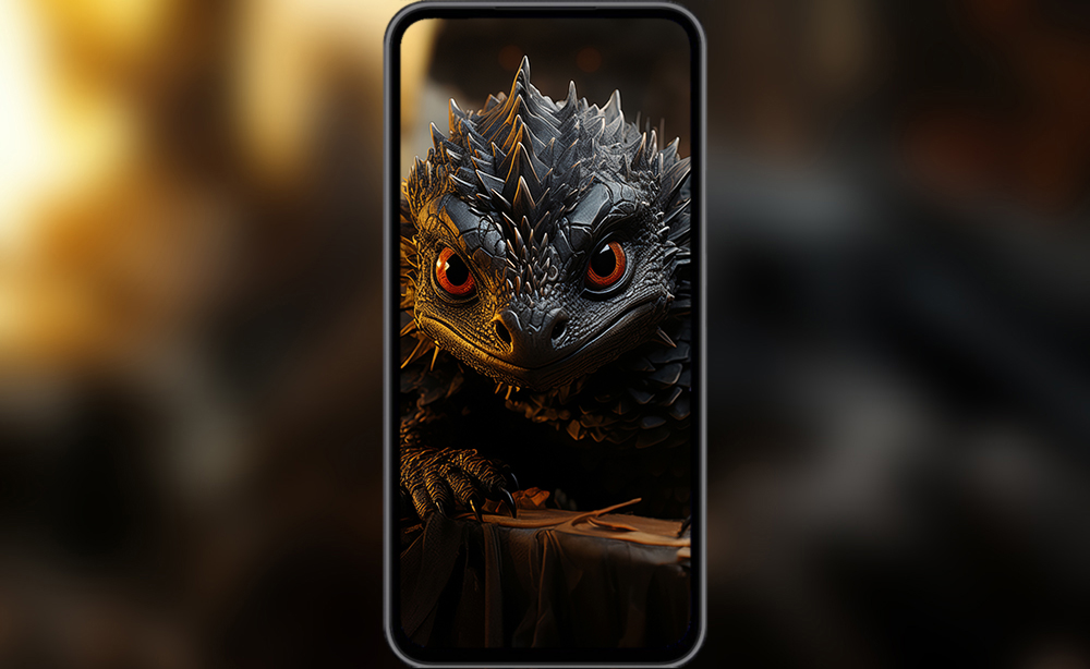 Cute black dragon ultra HD 4K wallpaper background for Desktop laptop iphone and Phone free download