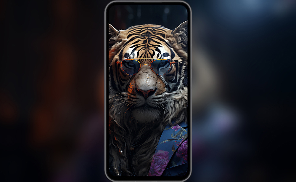 portrait of a tiger ultra HD 4K wallpaper background for Desktop laptop iphone and Phone free download