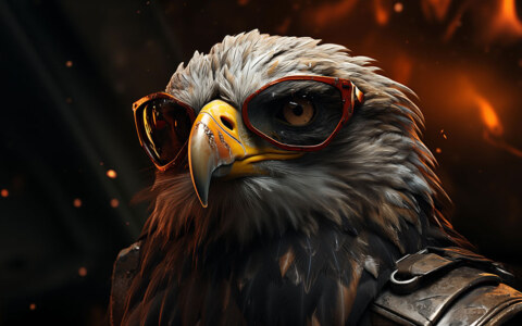 Eagle pilot ultra HD 4K wallpaper background for Desktop and Phone free download