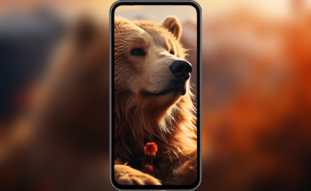 Bear in nature ultra HD 4K wallpaper background for Desktop laptop iphone and Phone free download