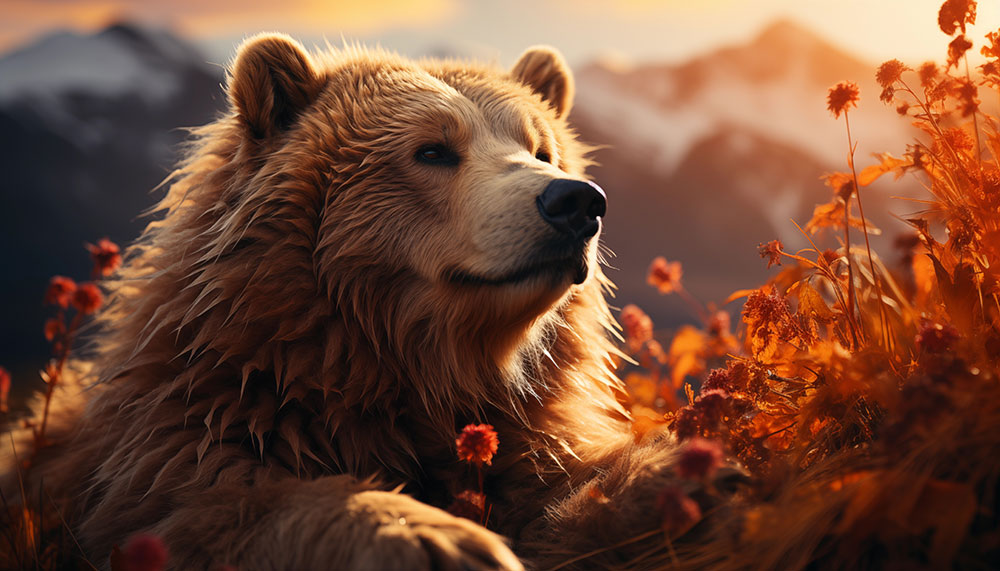 Bear in nature ultra HD 4K wallpaper background for Desktop laptop iphone and Phone free download