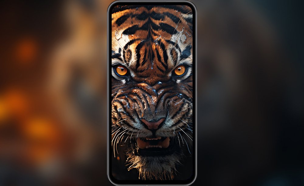 Close-up Tiger ultra HD 4K wallpaper background for Desktop laptop iphone and Phone free download
