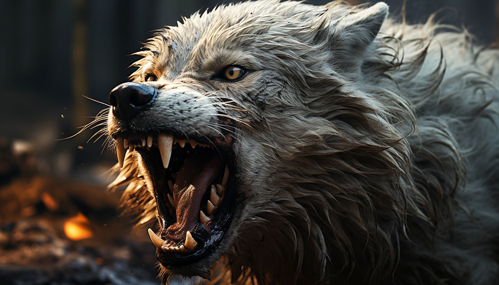 Close-up Angry white wolf ultra HD 4K wallpaper background for Desktop laptop iphone and Phone free download